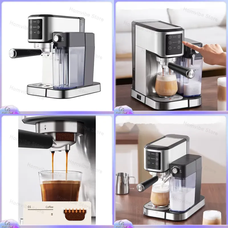 Home Bar And Coffee - Stainless Steel Espresso 20 Bar Coffee