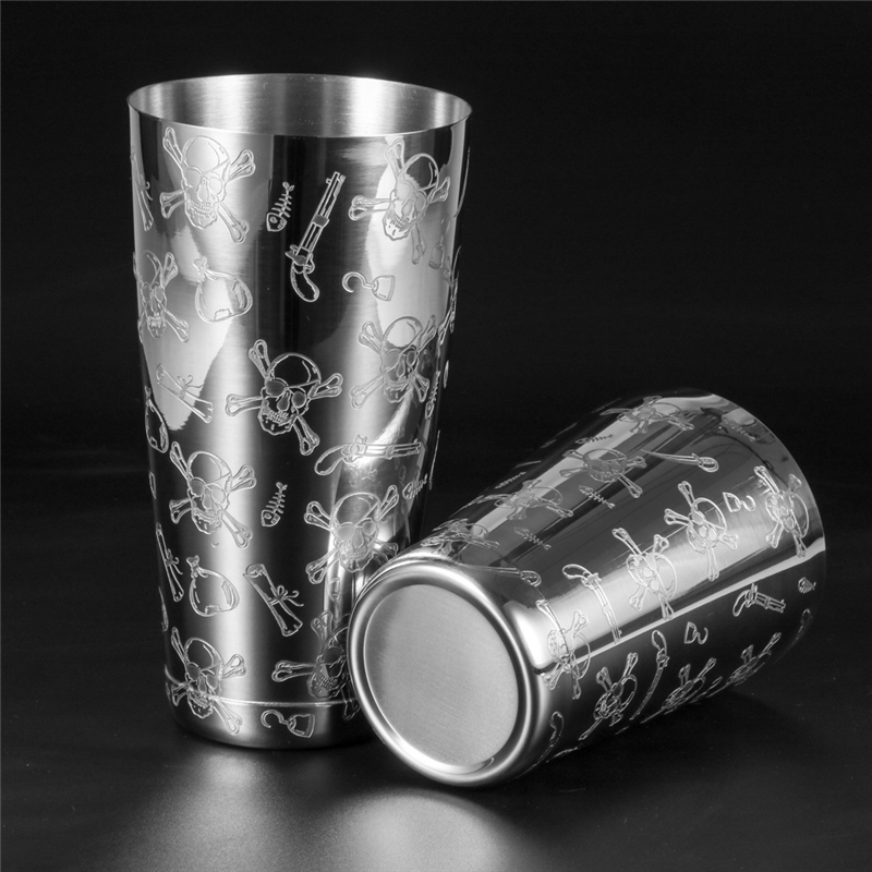 500ml/800ml Engraving Skull St - Boston Shaker Set review and price