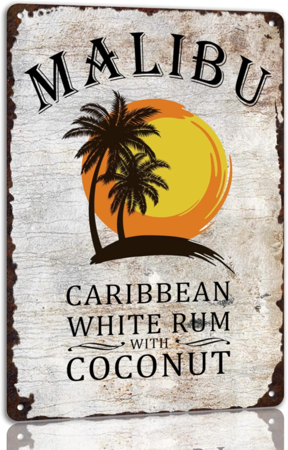 Malibu Metal Tin Sign Vintage  - Home Bar And Kitchen review and price