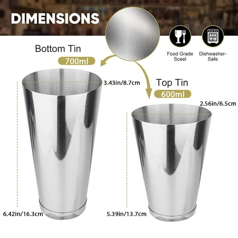 Boston Cocktail Shaker Set 18  - Boston Shaker Set review and price