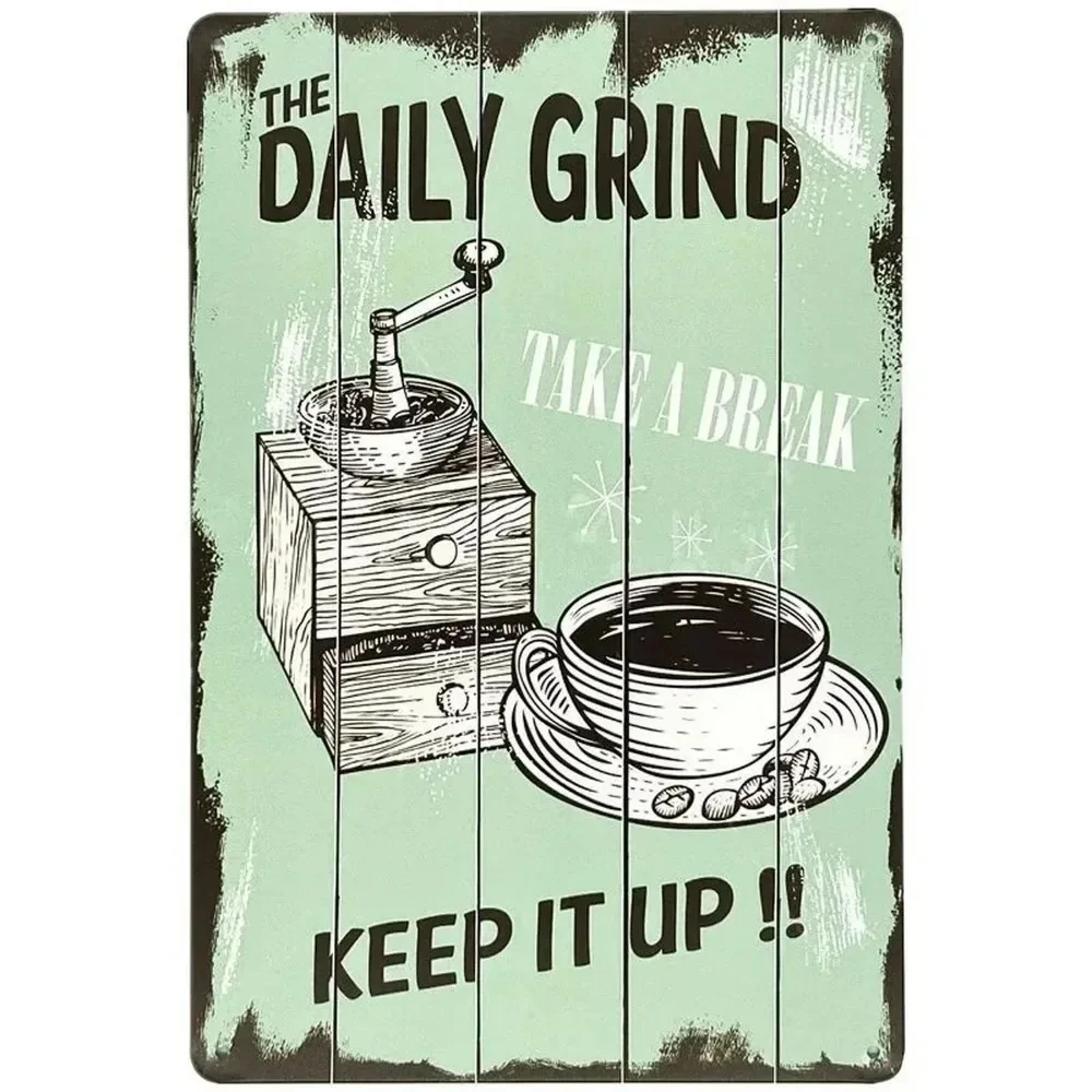 Plaque Metal Signs Drink Coffe - Home Bar Cafe review and price