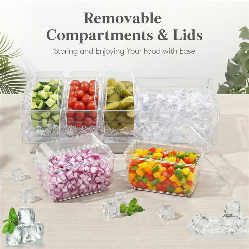 A25F-Chilled Condiment Contain - Garnish Tray Set review and price