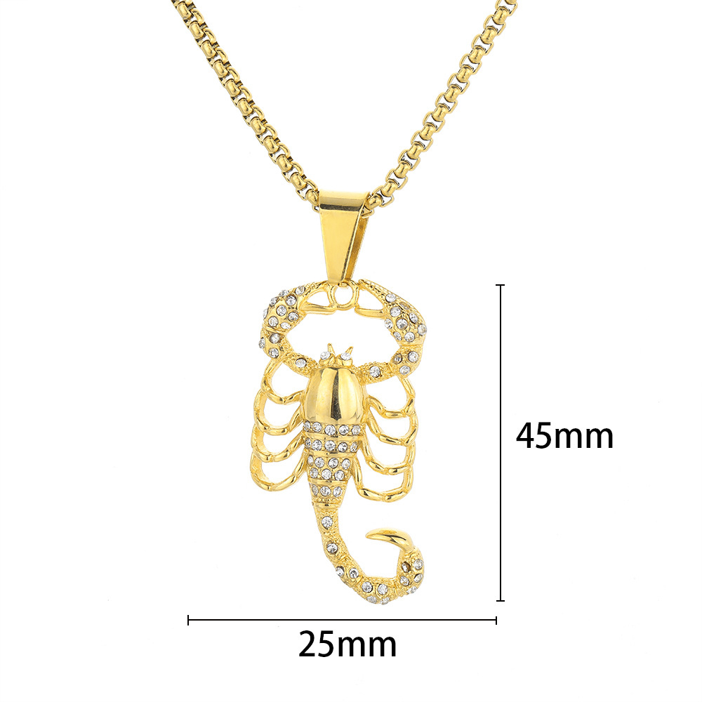 Punk Iced Out Bling Scorpio Sc - Bar Cart Gold review and price