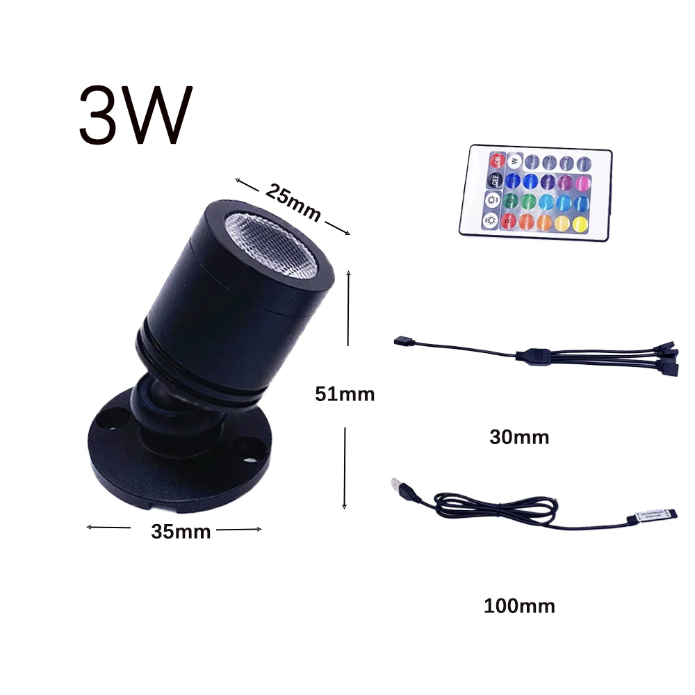 USB 5V RGB Mini LED Spotlight  - Home Bar And Counter review and price