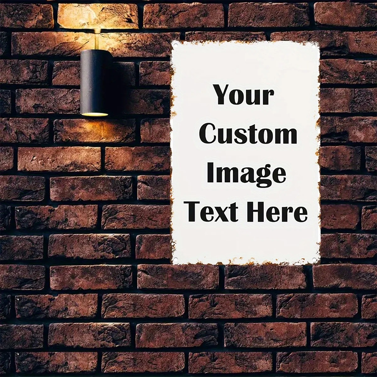 Custom Photo & Text Tin Sign - - Home Bar Accessories review and price