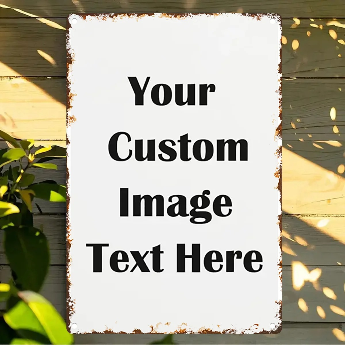 Custom Photo & Text Tin Sign - - Home Bar Accessories review and price