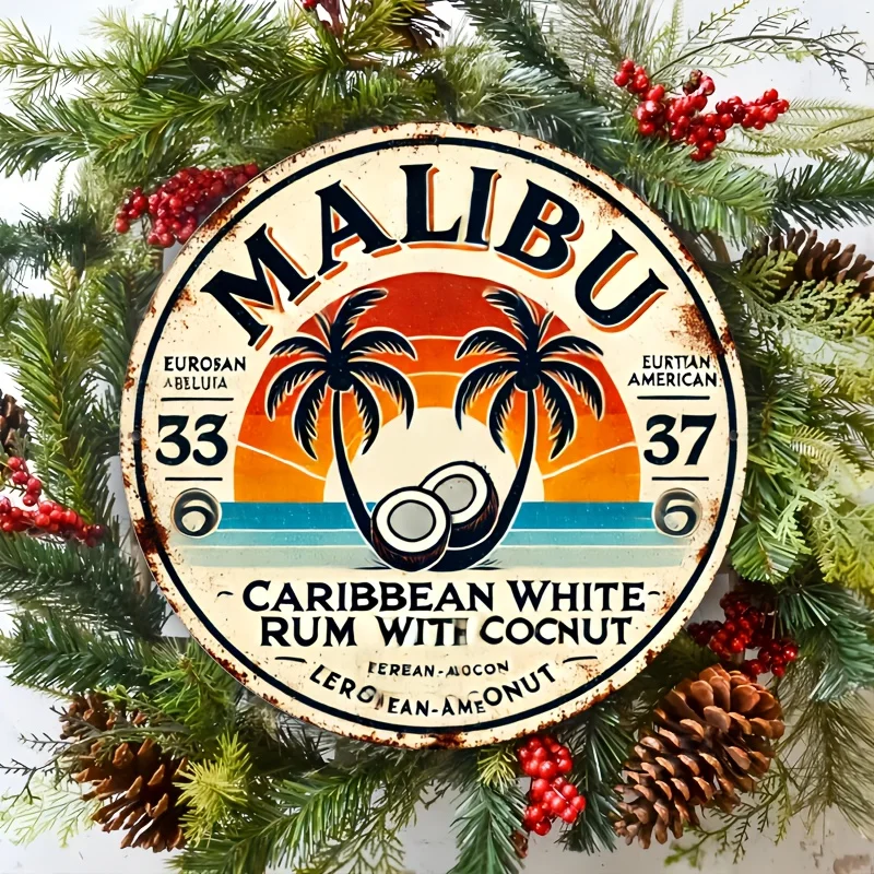 Vintage Malibu Rum Coconut Alu - Home Bar Accessories review and price