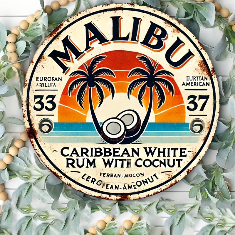 Vintage Malibu Rum Coconut Alu - Home Bar Accessories review and price