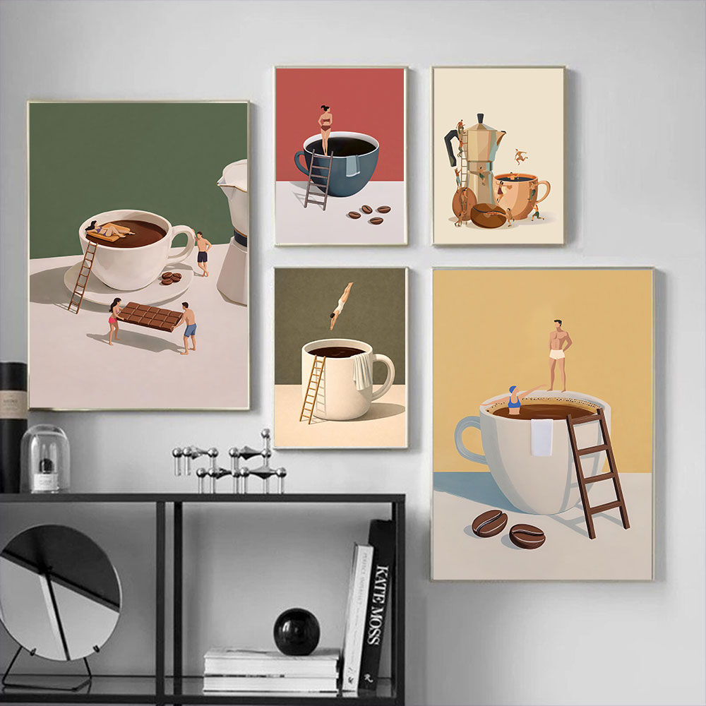 1pc frameless Coffee Adventure - Home Bar And Coffee review and price