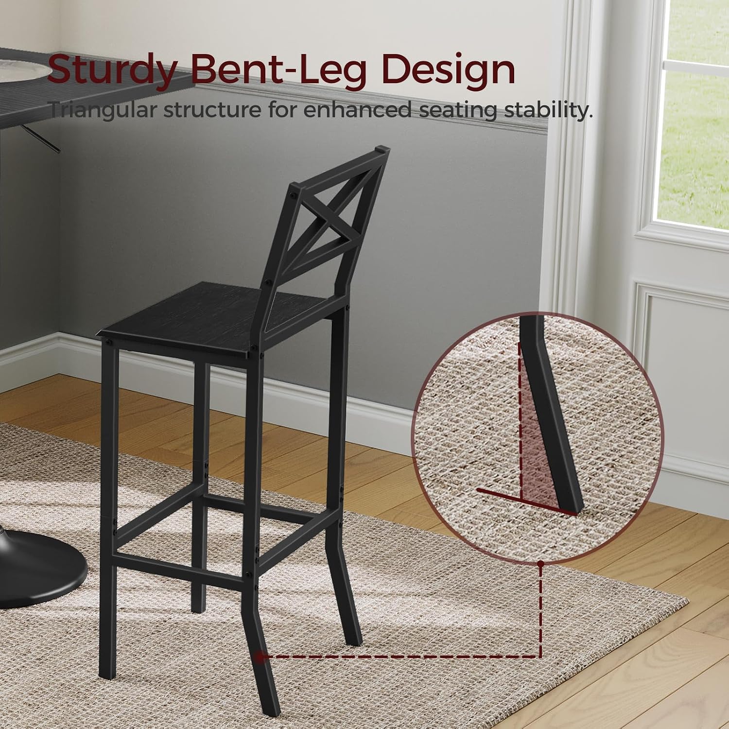 Bar Stools, Set of 2 Bar Chair - Home Bar And Counter review and price