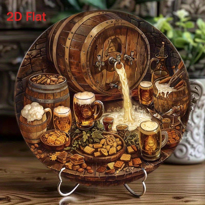1Pc Round 2D Flat Aluminum Sig - Home Bar Cafe review and price