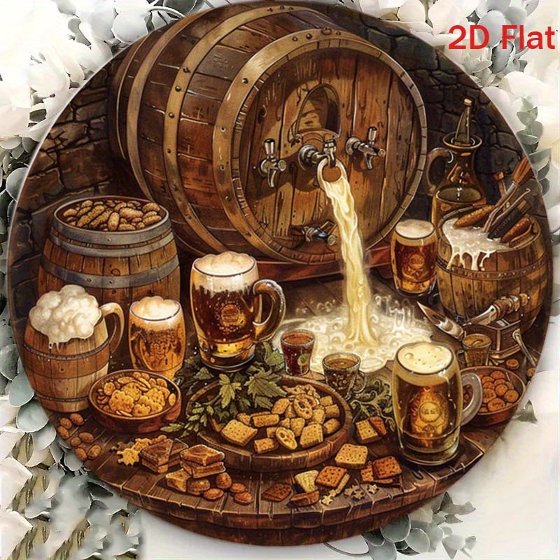 1Pc Round 2D Flat Aluminum Sig - Home Bar Cafe review and price