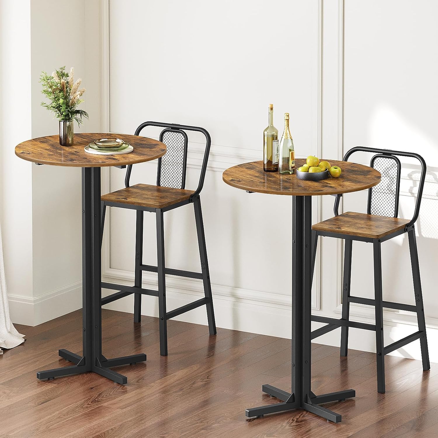 Round Bar Table Set of 2, Coun - Home Bar And Counter review and price