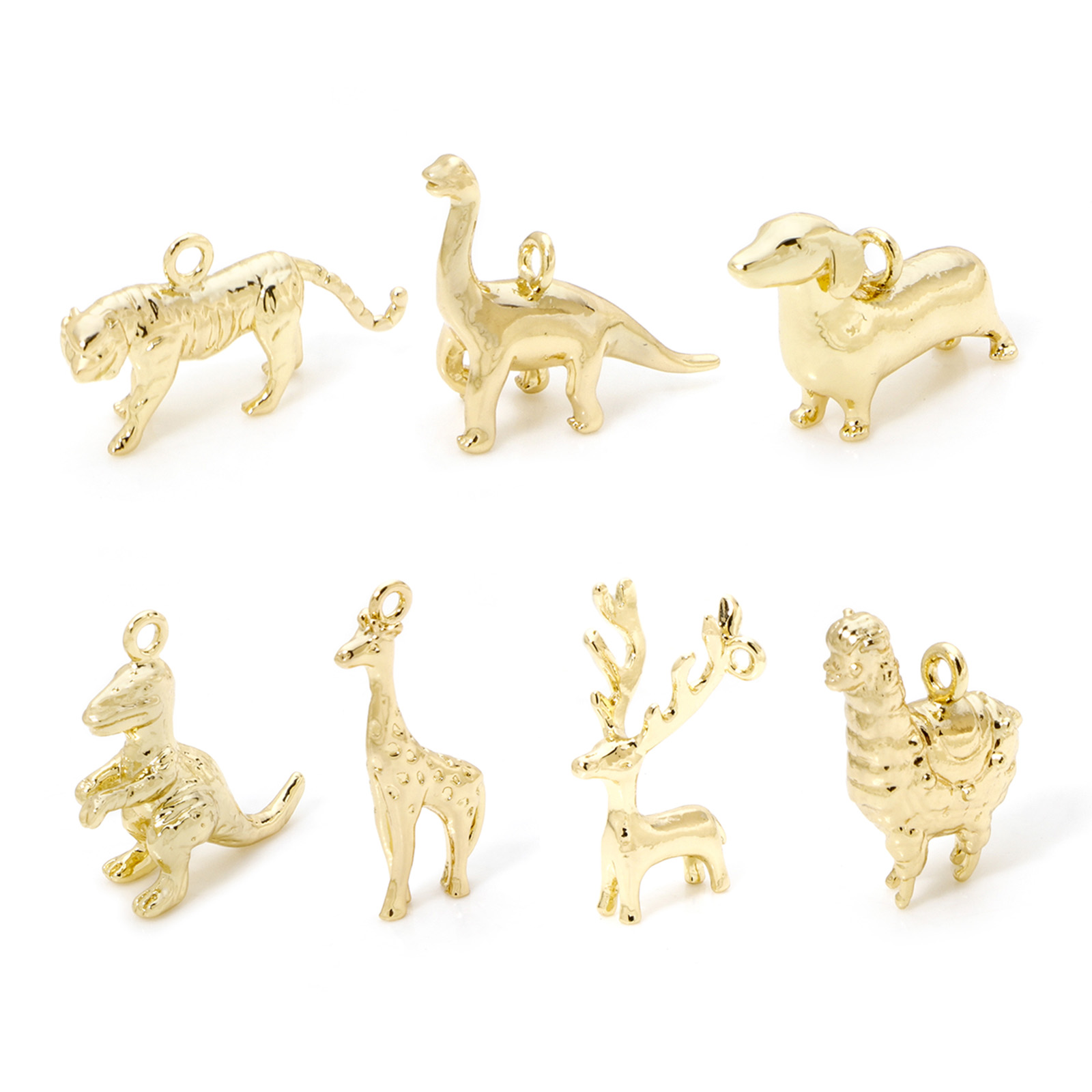 2pcs Animal Brass Charms 18k G - Bar Cart Gold review and price