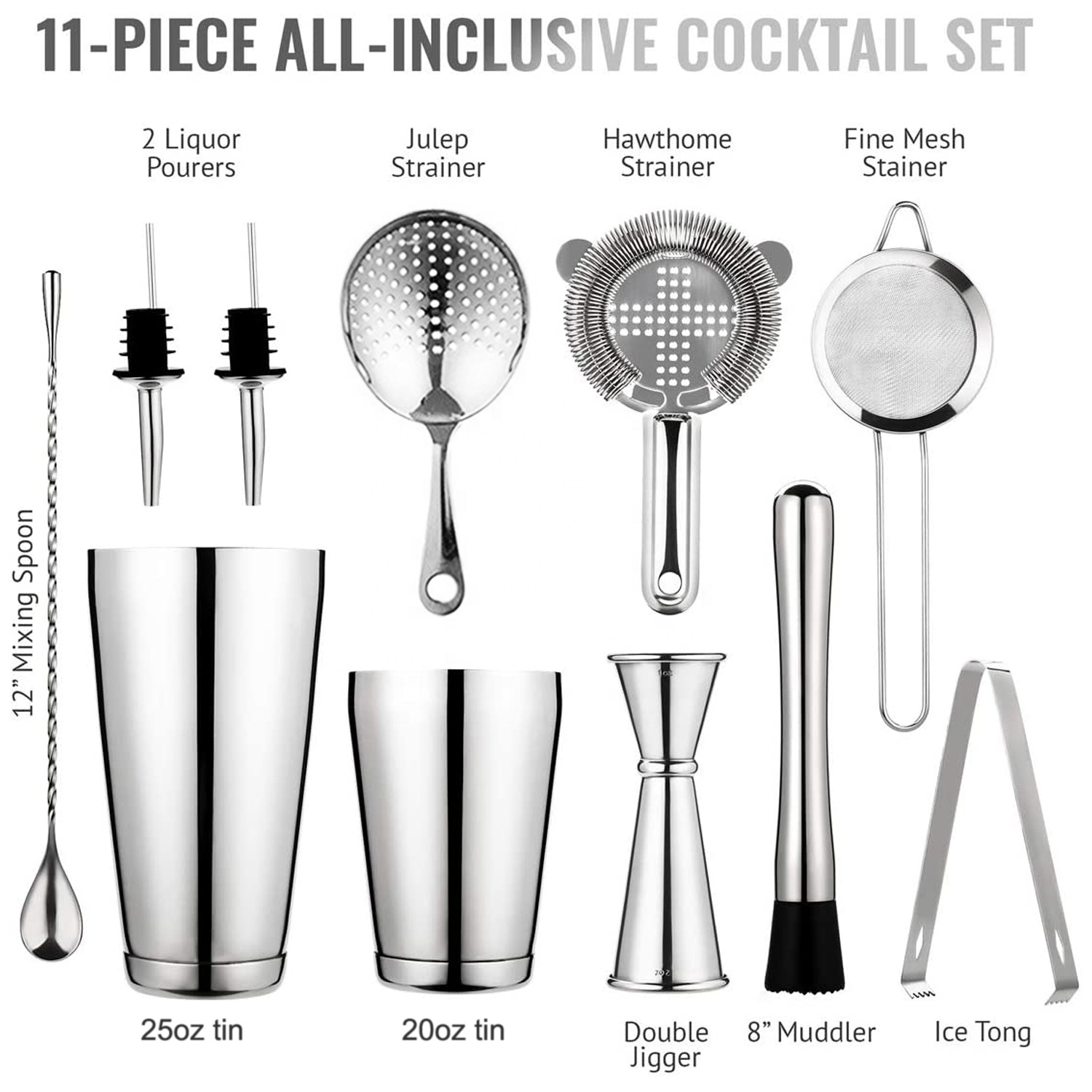 stllCAMOL FACTORY 11 Pieces Si - Boston Shaker Set review and price
