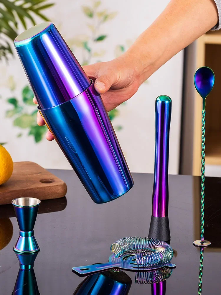 5/7pcs Rainbow Cocktail Shaker - Boston Shaker Set review and price