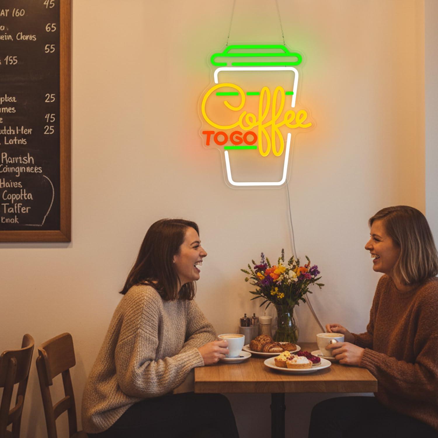 Coffee Neon Sign USB Dimmable  - Home Bar And Kitchen review and price