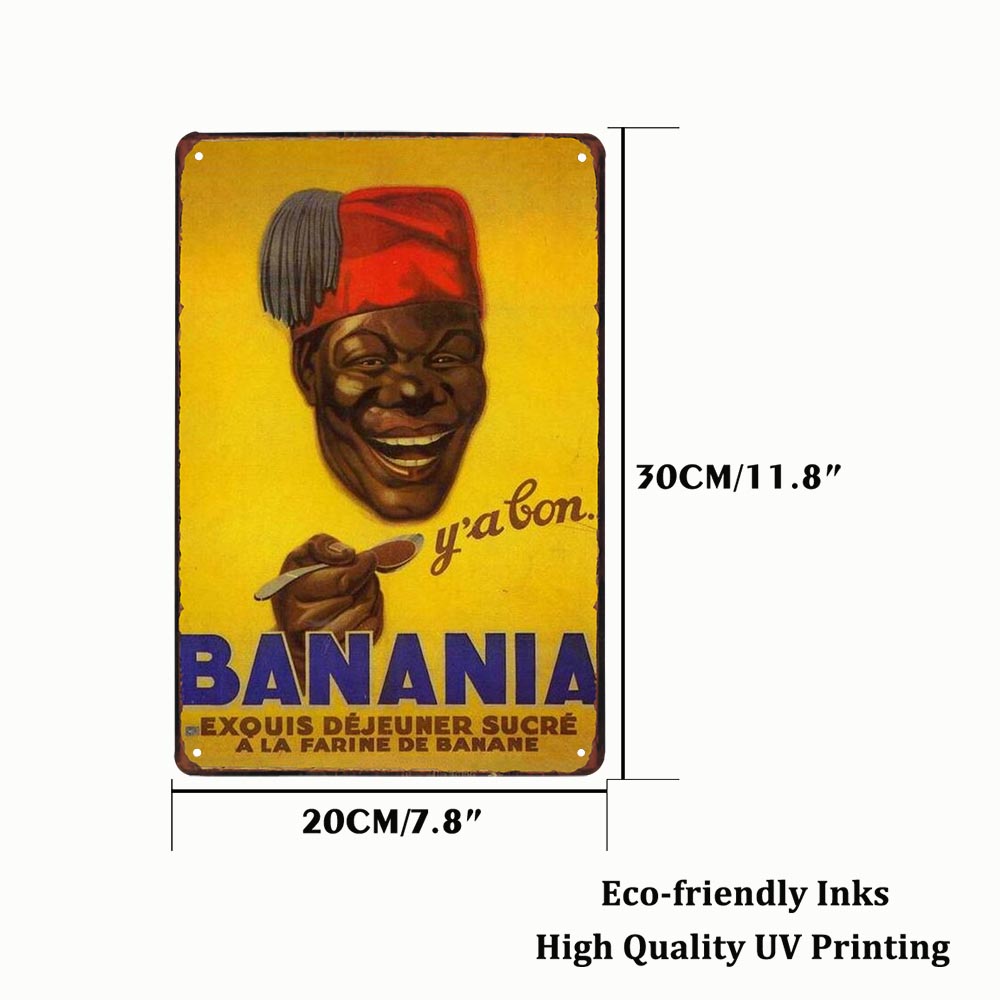 FOOD Metal Wall Art Signs BANA - Home Bar Cafe review and price