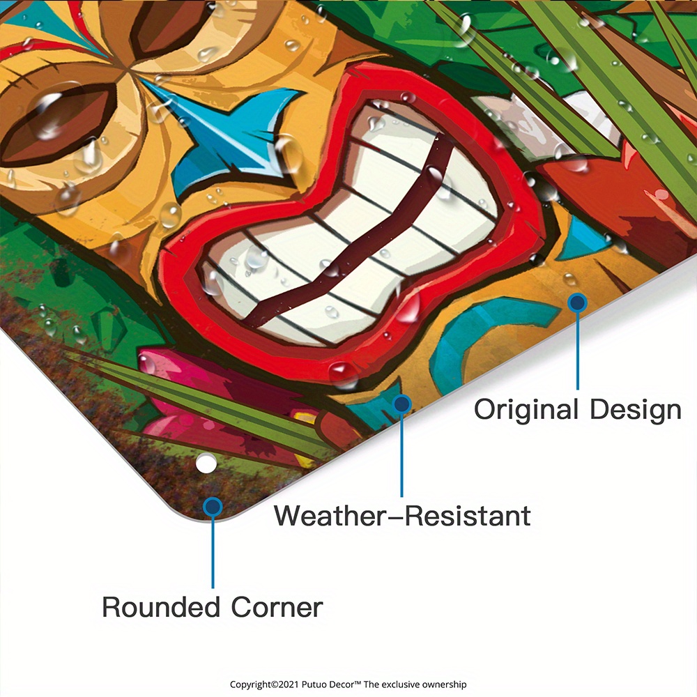 Custom  Decor Tiki Bar Sign, P - Home Bar Cafe review and price