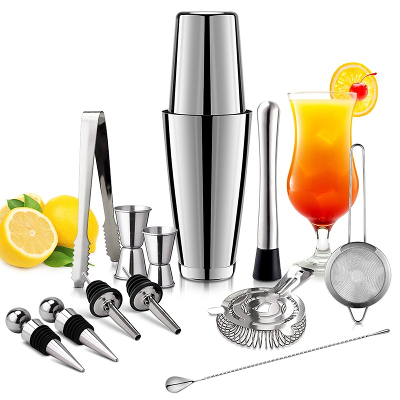 13Pcs/Set Stainless Steel Cock - Boston Shaker Set review and price