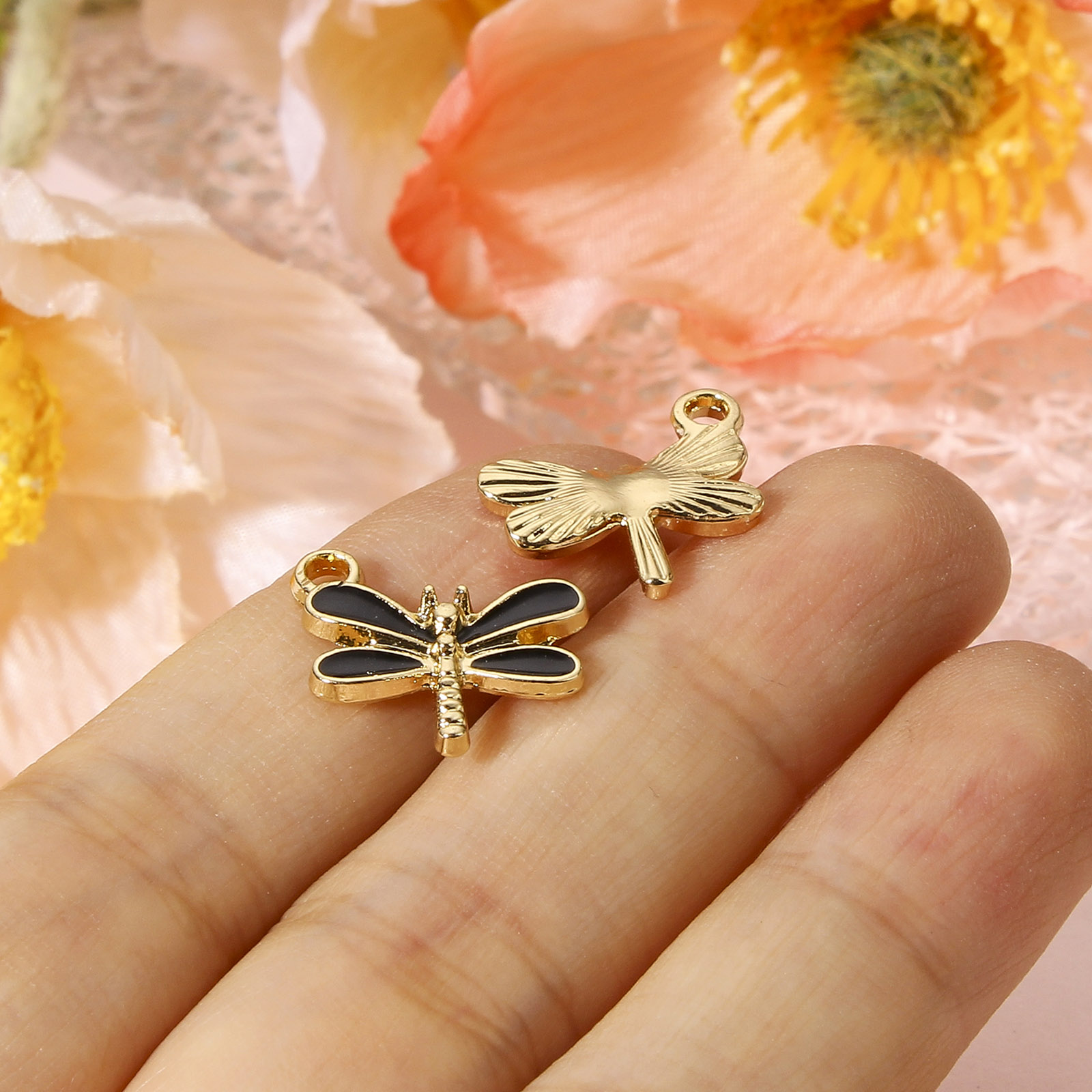 10 PCs  Dragonfly Animal Ename - Bar Cart Gold review and price