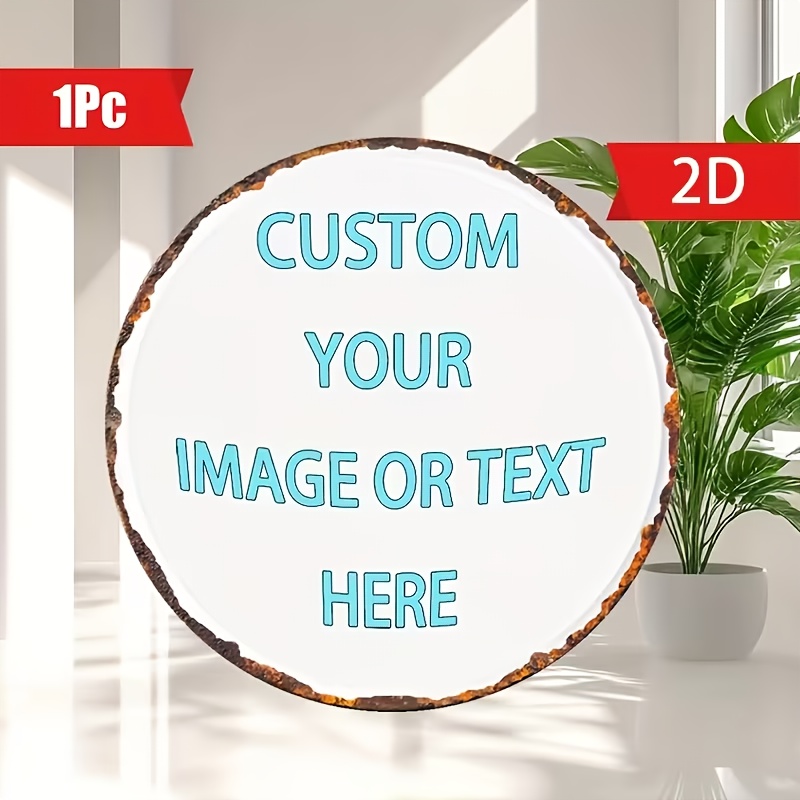 Custom Round Metal Tin Sign, P - Home Bar Cafe review and price